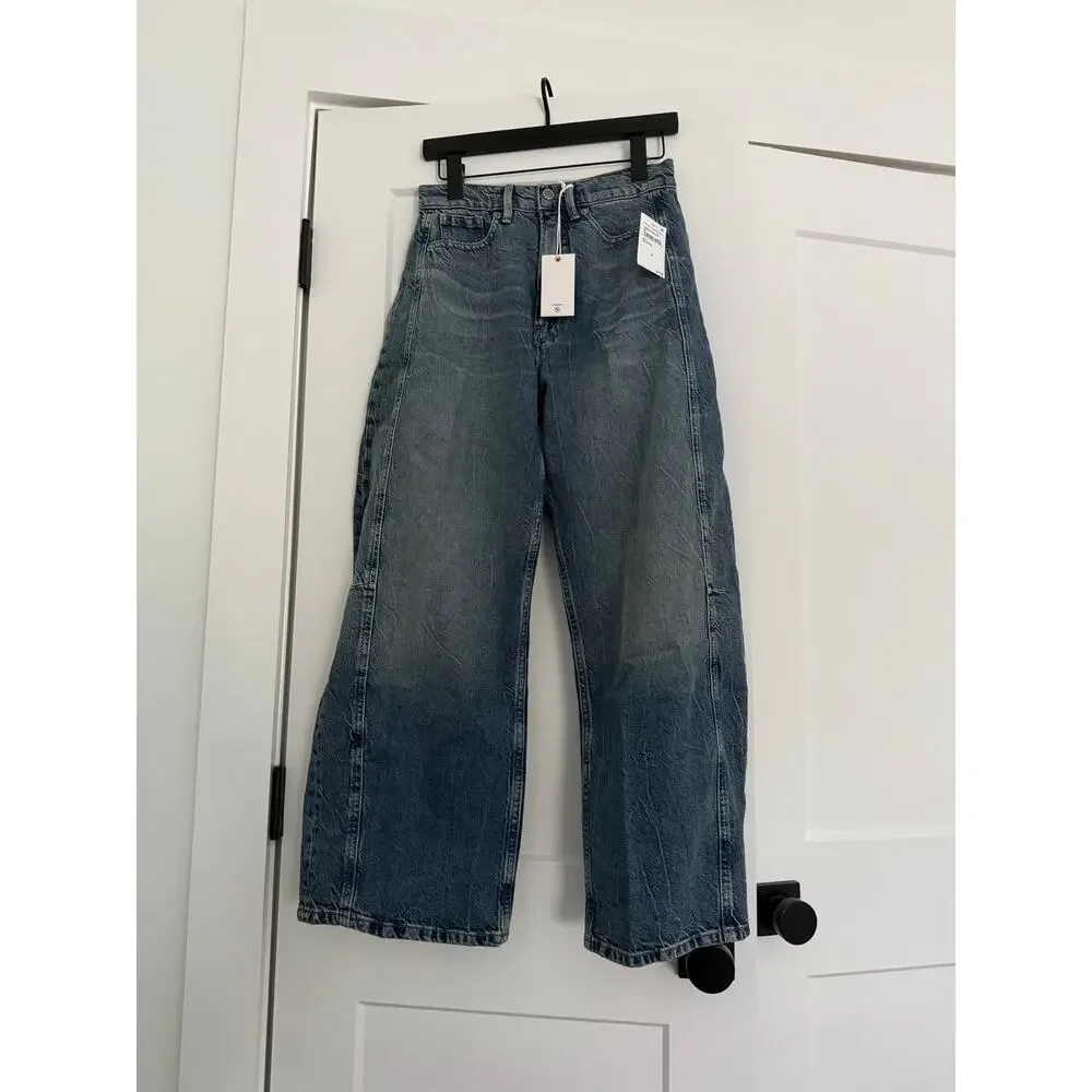 $179 New Good American Good Extreme Barrel Jeans - 00 / 24